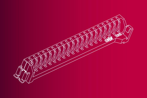 One clipzin connector in line art